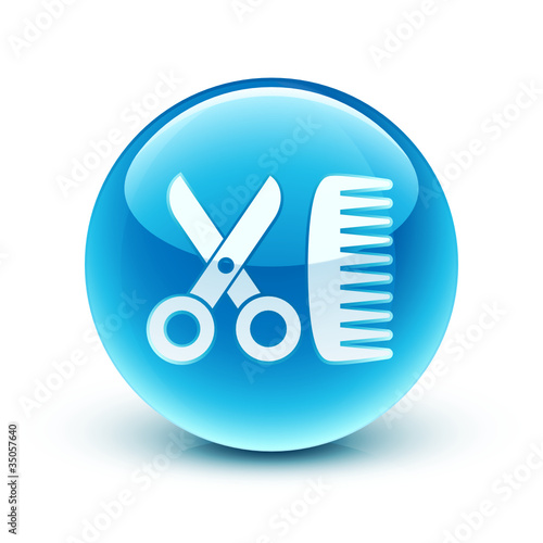 icône coiffeur / hairdresser icon