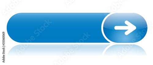 BLUE WEB BUTTON (template vector internet arrow click here)