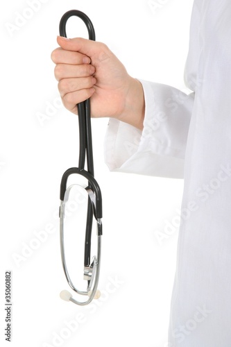 Hand and Doctor s Stethoscope