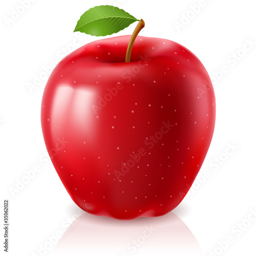 Ripe red apple