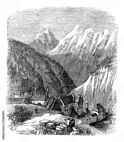 Grande Chartreuse, in the Rhone-Alpes, France, during the 1890s,