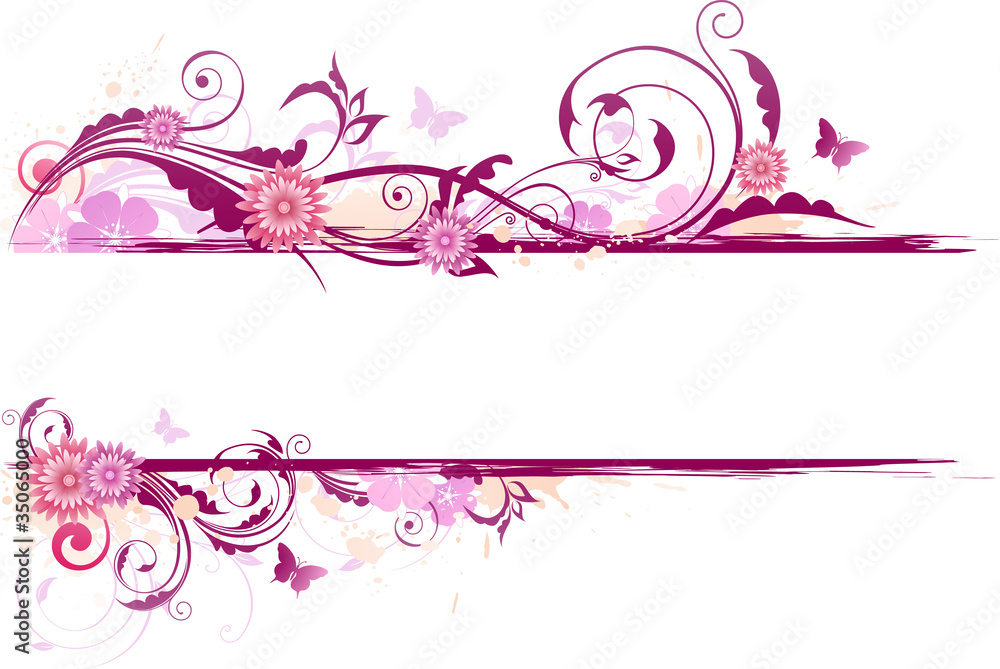 floral banner floral banner