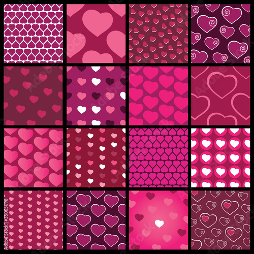 16 Colorful Abstract Backgrounds: Hearts