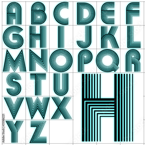 ABC Alphabet background akka black aqua design
