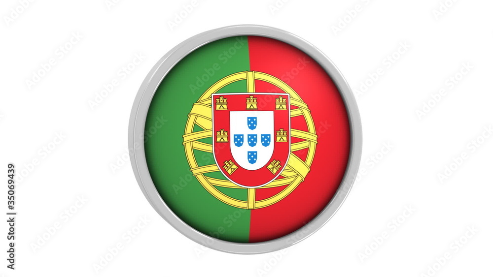 Portuguese flag with circular frame. Part of a series. Portuguese flag with circular frame. Part of a series.