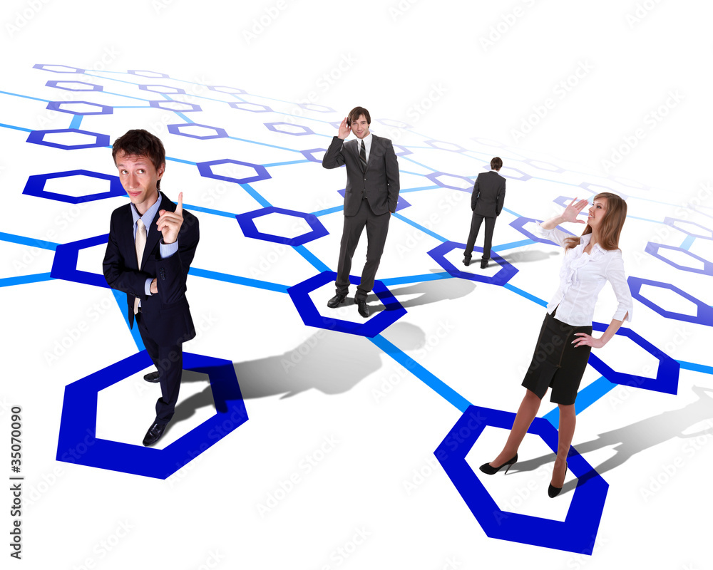 Symbol of social network Symbol of social network