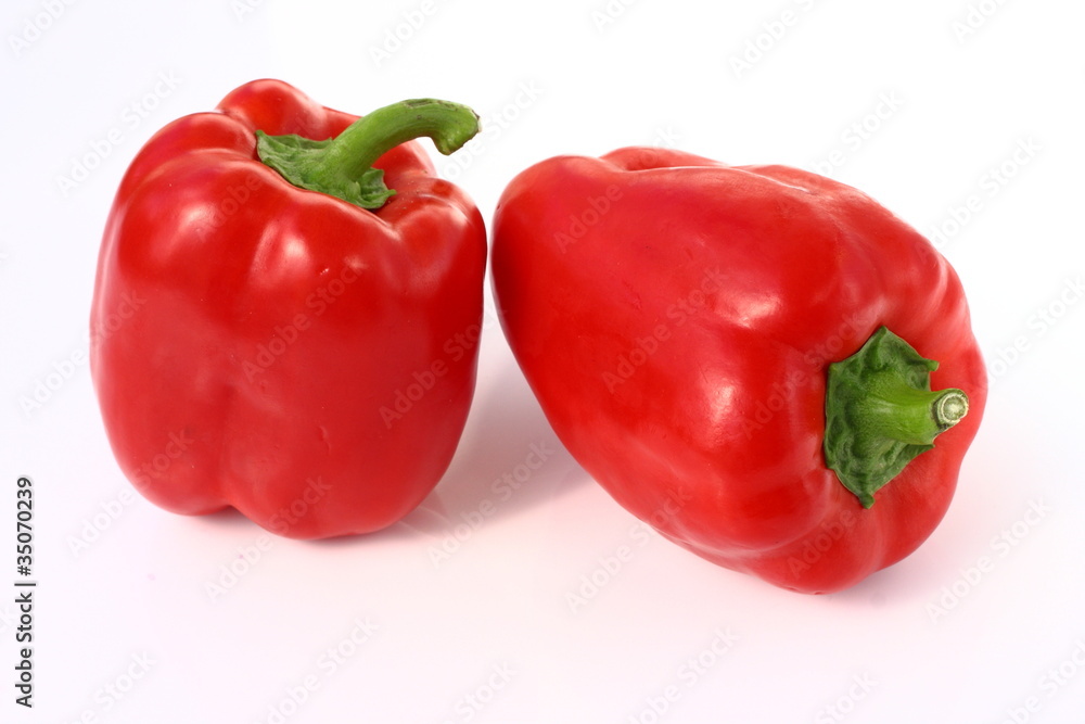 Isolated vegetables - Red Peppers