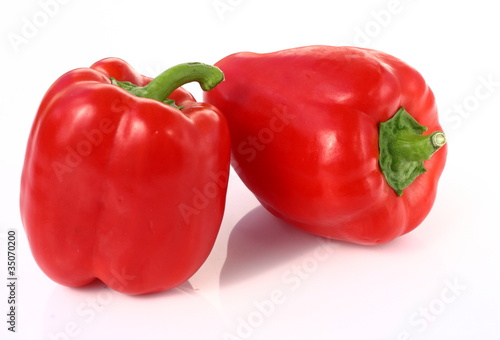 Isolated vegetables - Red Peppers © roobcio