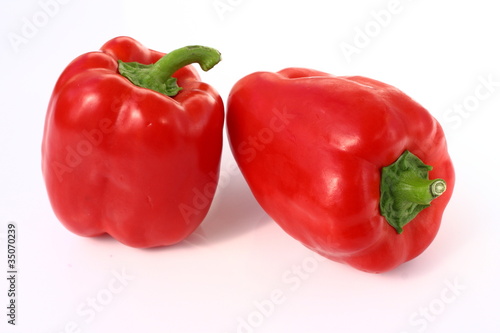 Isolated vegetables - Red Peppers