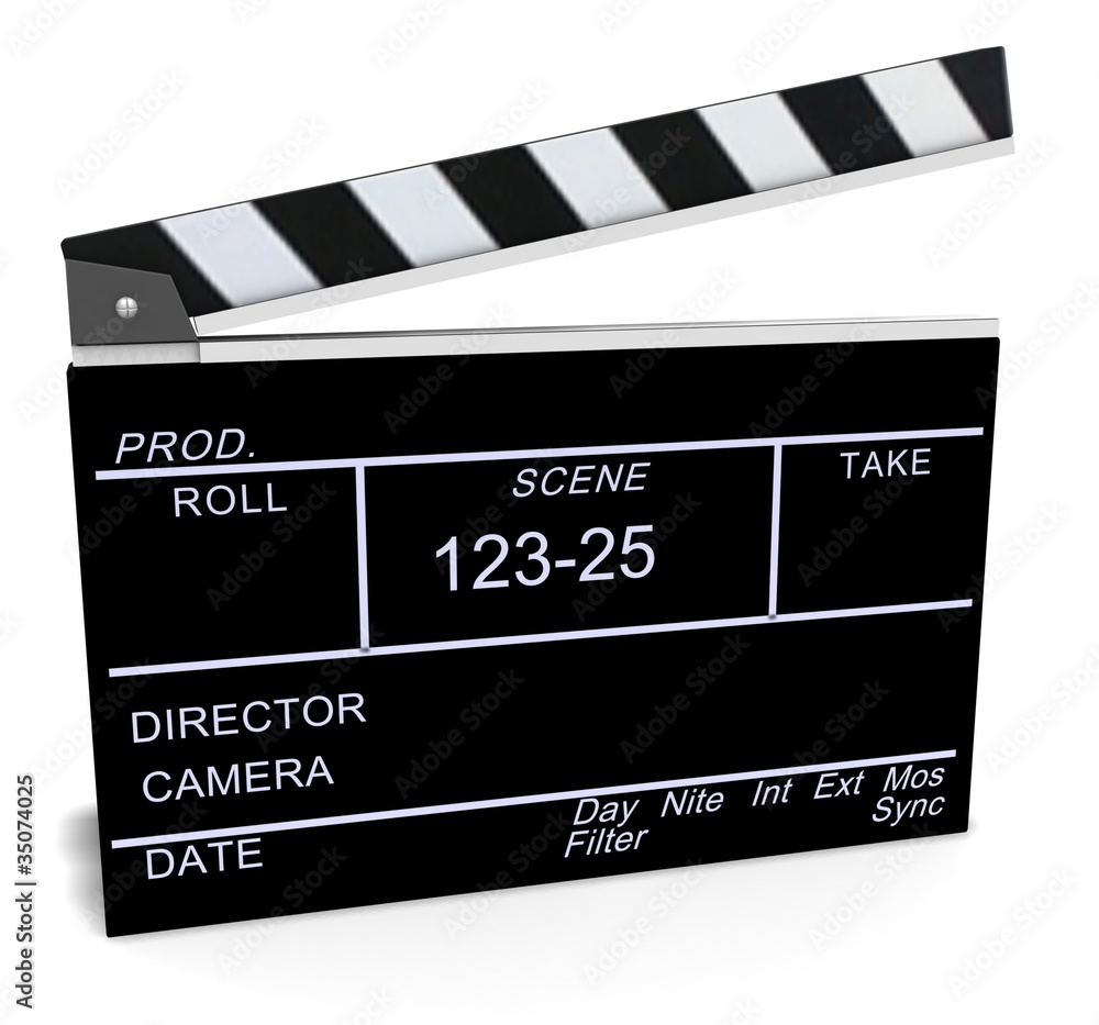 Obraz premium кино-хлопушка