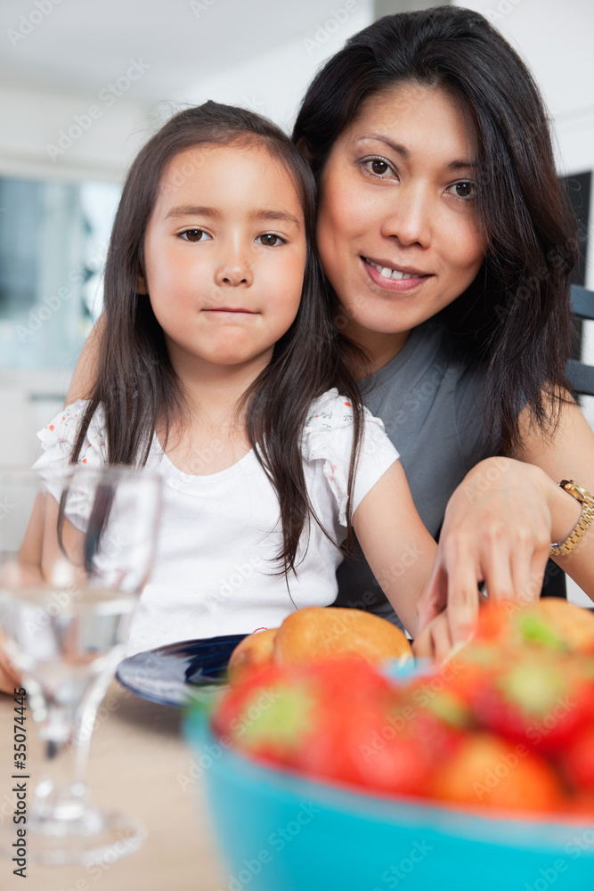 Cute mother and daughter Cute mother and daughter