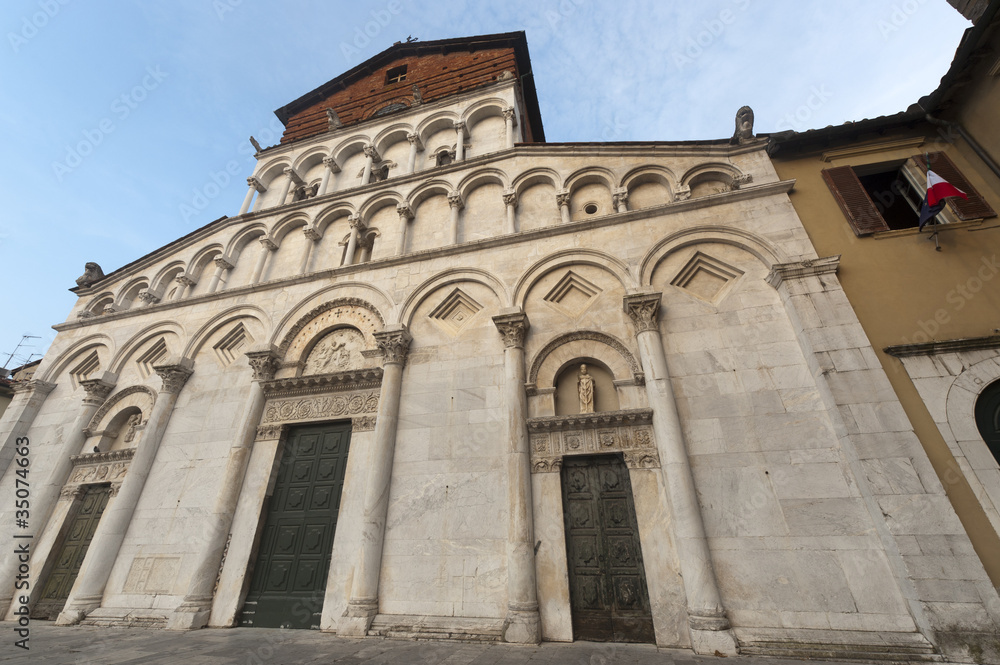 Lucca (Tuscany), historic church facade