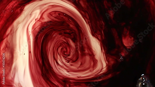 Ink flowing in water