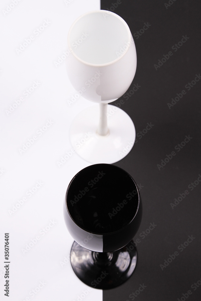 black and white cup over black and white background black and white cup over black and white background