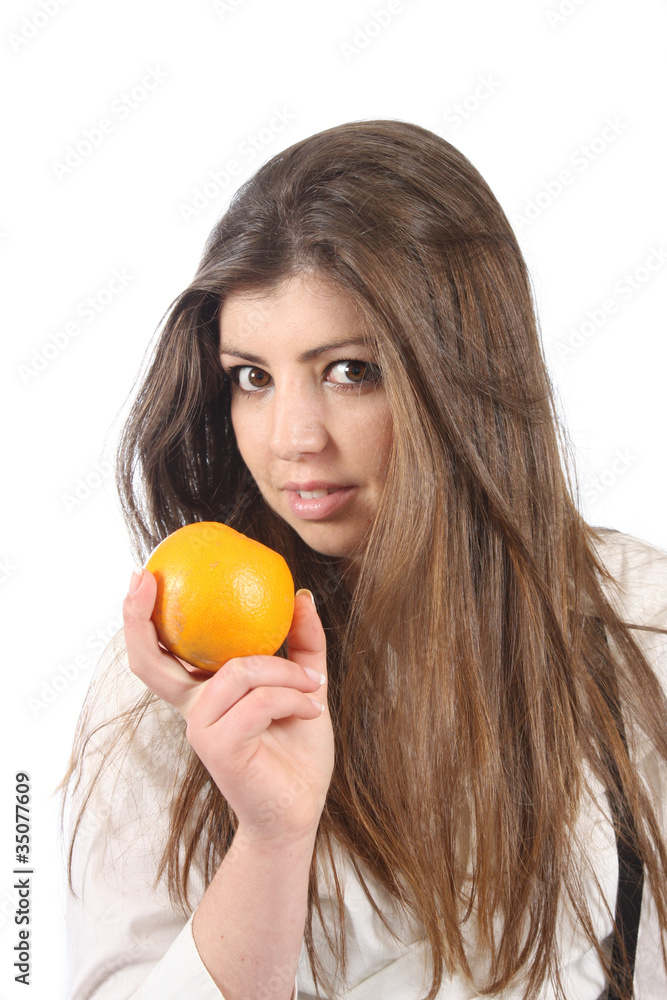 beautiful woman with orange and lemon, healthy citrin photo beautiful woman with orange and lemon, healthy citrin photo