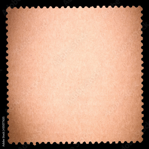 Blank stamp, black borde