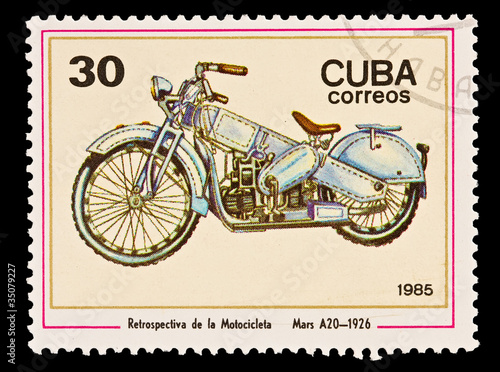 CUBA - CIRCA 1985:old bike,  Mars A20-1926