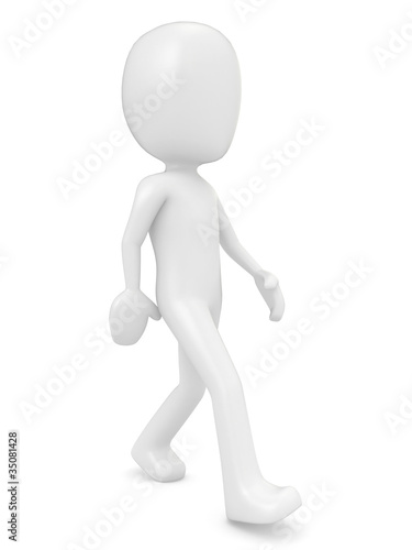 3D Render of a Man Walking