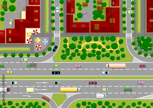 highway in the city