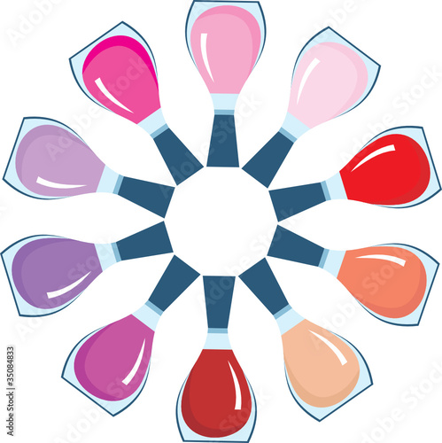 Nail polish.vector