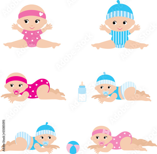 Kids. Children. vector