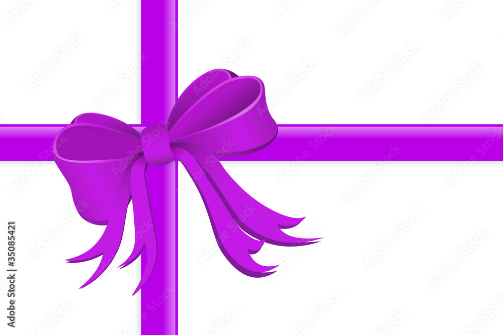 Present wrapped with silk ribbon Present wrapped with silk ribbon