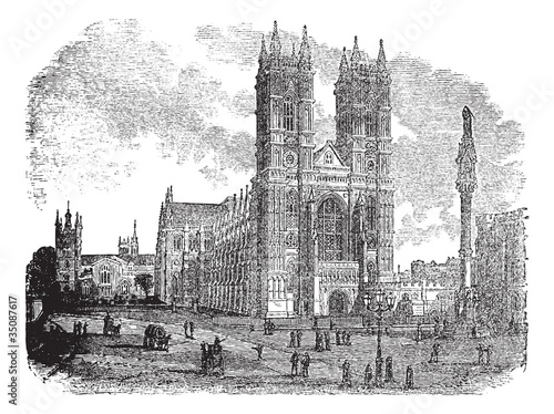 Westminster Abbey or Collegiate Church of St Peter in London En