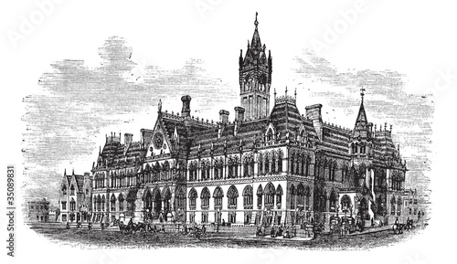 Manchester Assize Courts in Strangeways Manchester England vinta