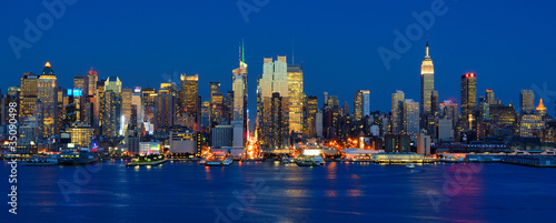 Midtown Manhattan Skyline viewed from across the Hudson River