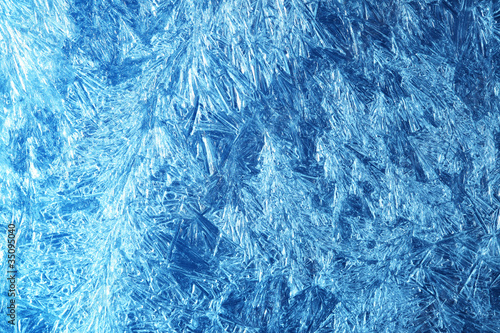 Frost on glass