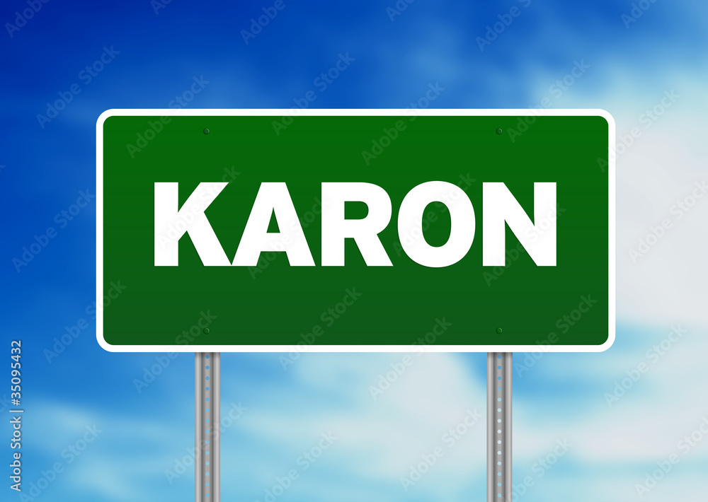 Green Road Sign - Karon, Thailand Green Road Sign - Karon, Thailand