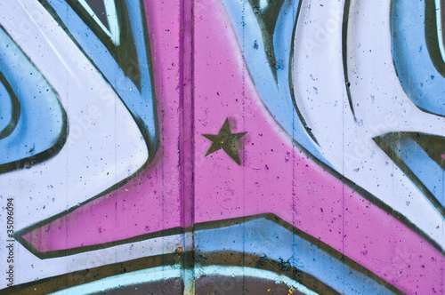 Abstract grunge graffiti close-up