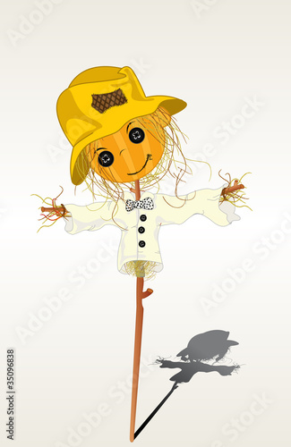 Smiling scarecrow