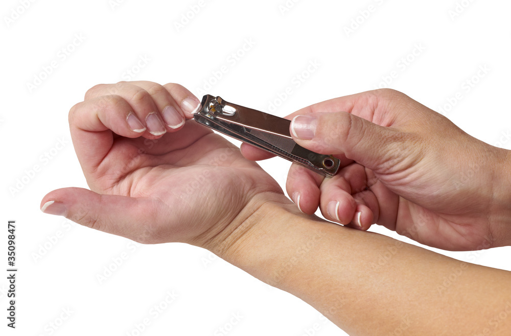 Care for sensuality woman hands on white bacground. Care for sensuality woman hands on white bacground.
