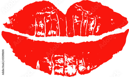red lips grunge
