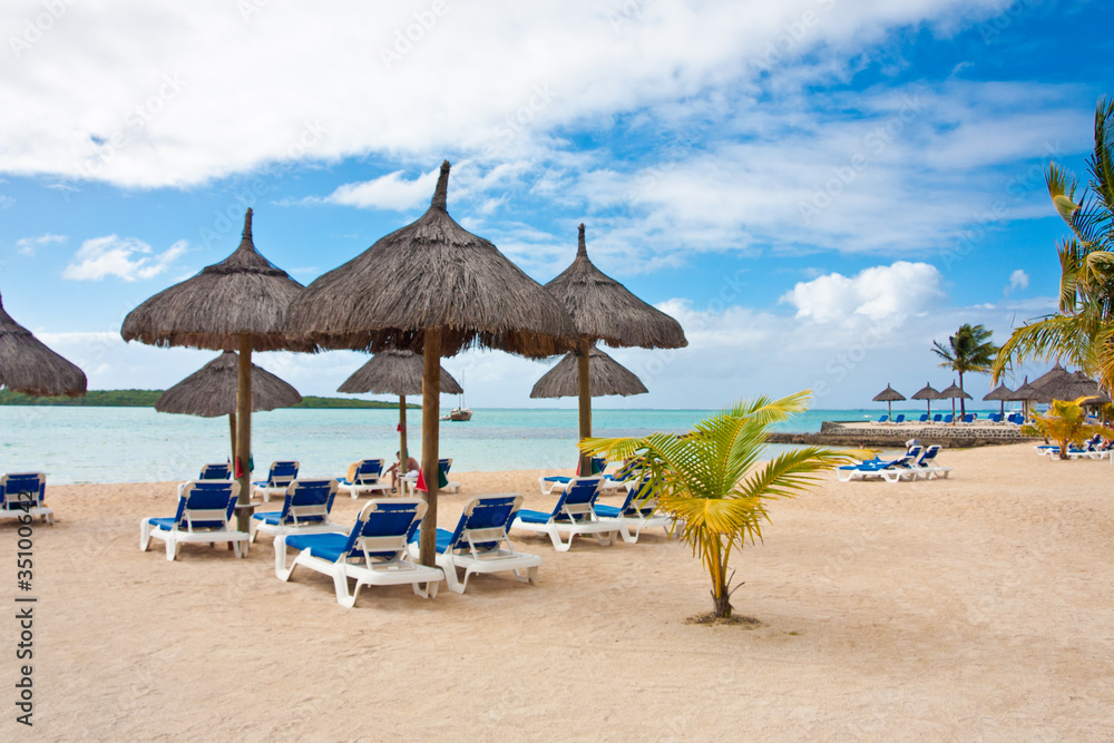 Fototapeta premium plage, île Maurice