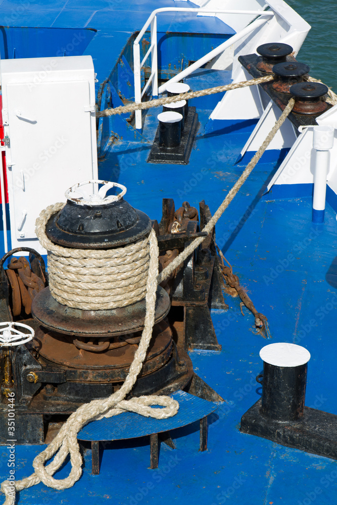 Obraz premium Tauwerk, Ankerwinde