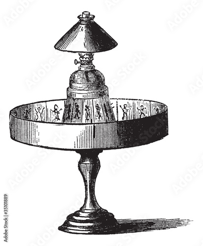 Praxinoscope vintage engraving