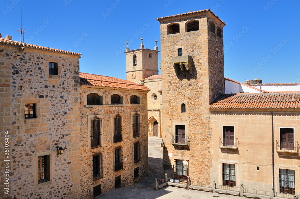 Caceres medieval downtown - Extremadura, Spain