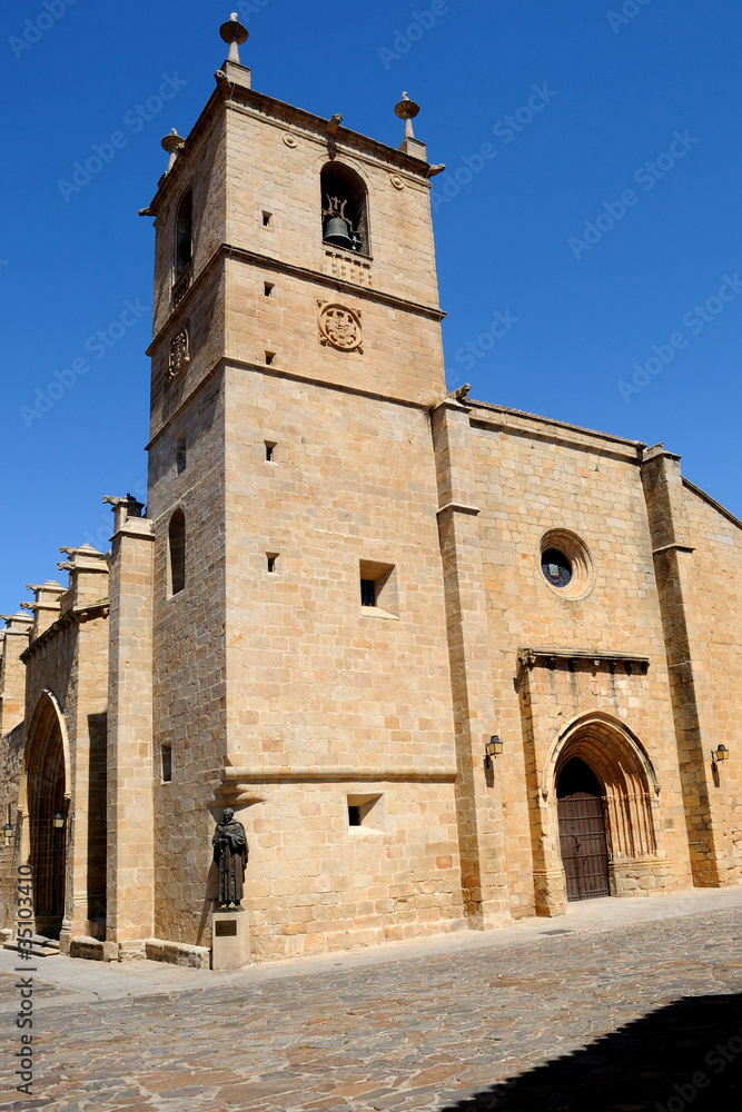 Church of Santa María, cathedral of Caceres, Spain