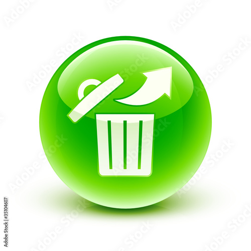 icône poubelle / garbage can icon