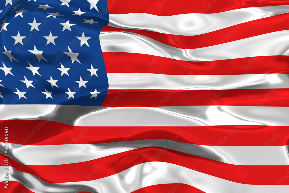 USA flag 3d render illustration USA flag 3d render illustration