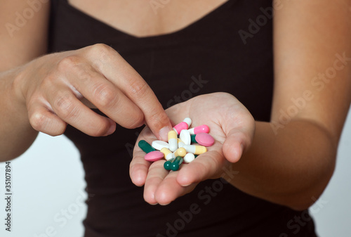 handfull of pills