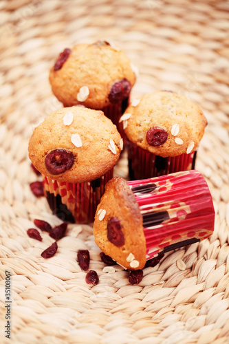 muffins with cranberries photo