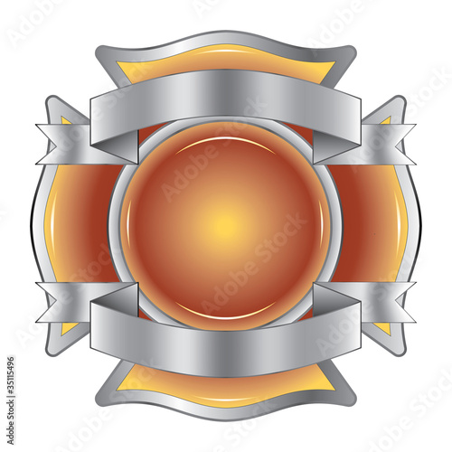 Firefighter Cross with Ribbons