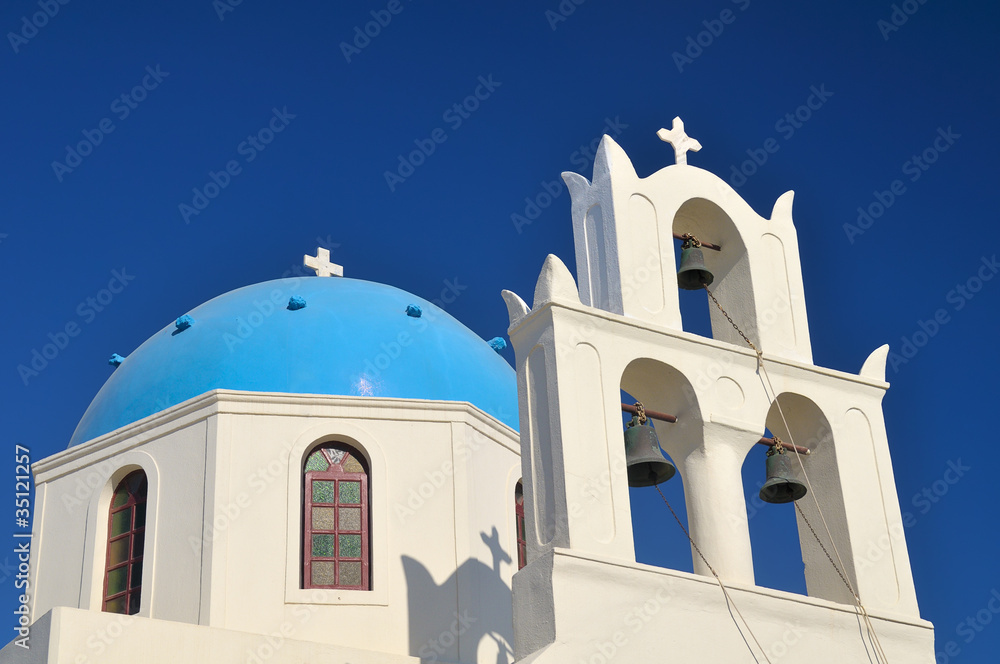 Oia Church, Santorini Island, Greece