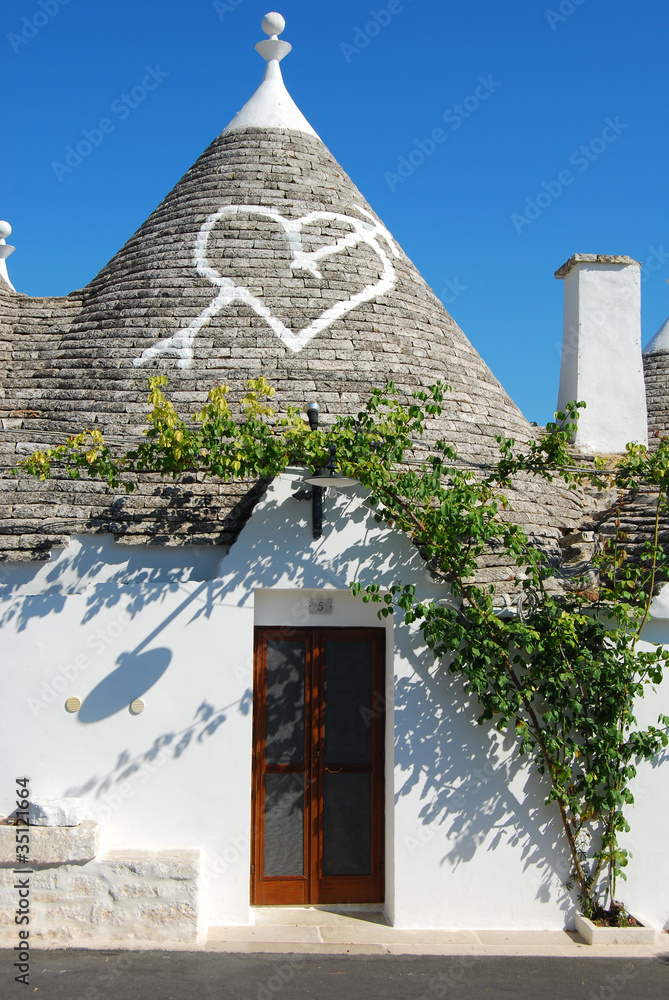 Una visione dei famosi Trulli di Alberobello