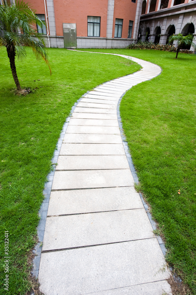 curve stone path