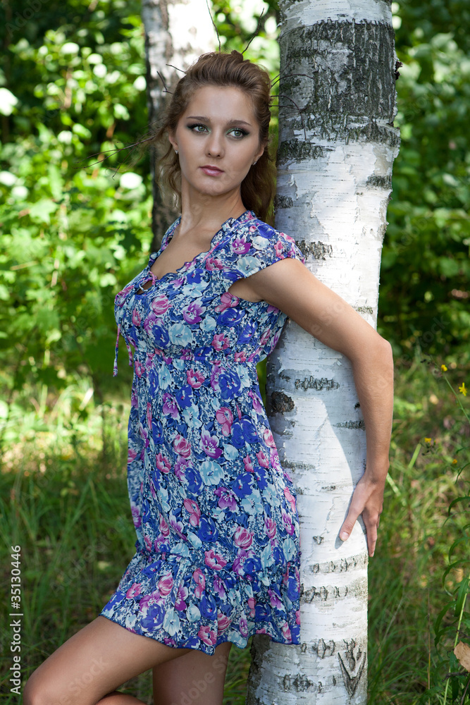 Beautiful girl in the woods Beautiful girl in the woods