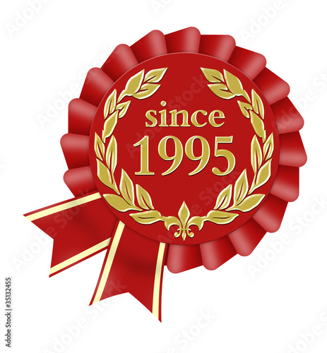 Fotografie since 1995 button seal siegel jubiläum